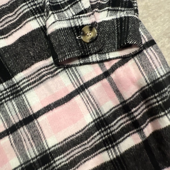 Women's Sabrina Lauren 3X Shacket  With Pockets Pink Black White Grey EUC - Picture 5 of 14